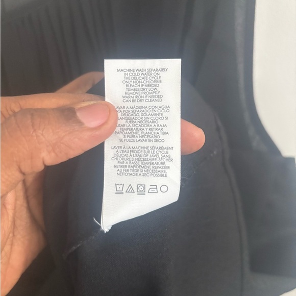 CAbi Style 3#080 Black Snakeskin Print Bustier Peplum Tank Top Sz 12 - Picture 5 of 6